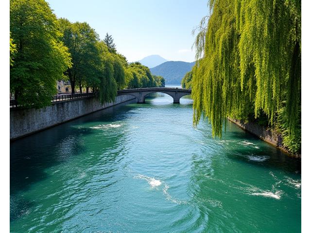 Fluss Reuss in Luzern