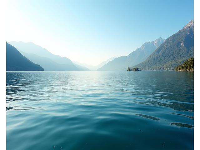 Blick auf den Vierwaldstättersee mit Bergpanorama