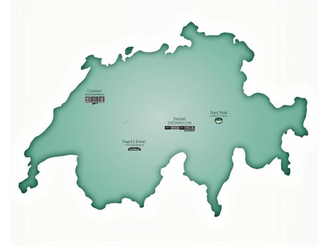 Stilisierte Karte der Schweiz mit hervorgehobenen Angelregionen und Symbolen für Fischarten und Schonzeiten.